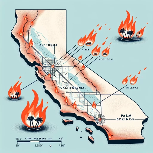 how close are the california fires to palm springs