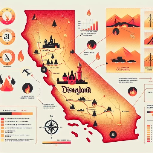 how close is disneyland to the california fires