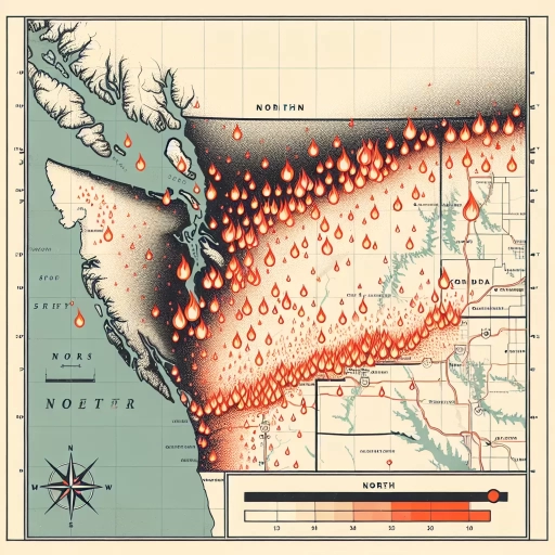 how far north are the california fires