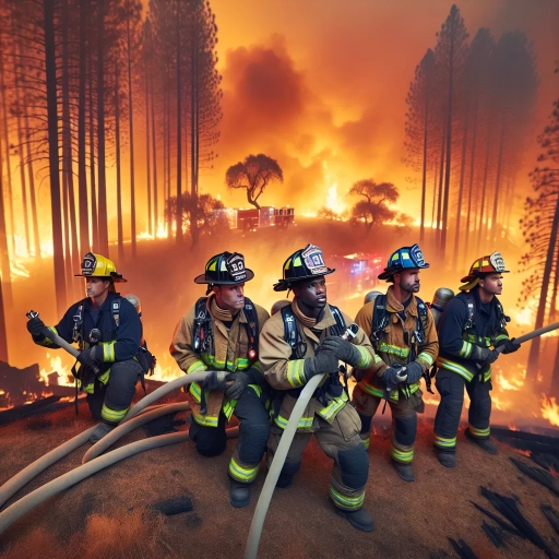 how many firefighters are fighting california fires