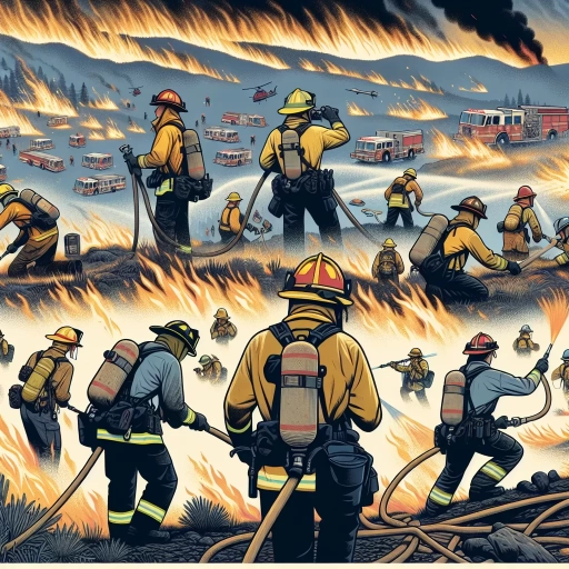 how many firefighters are working the california fires