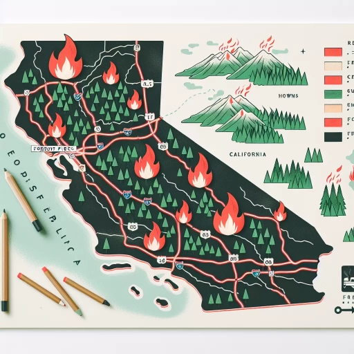 map of where california fires are burning