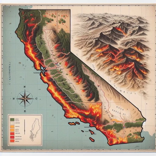 map of where the california fires are