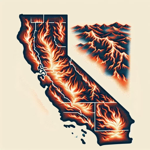 show on map where california fires are