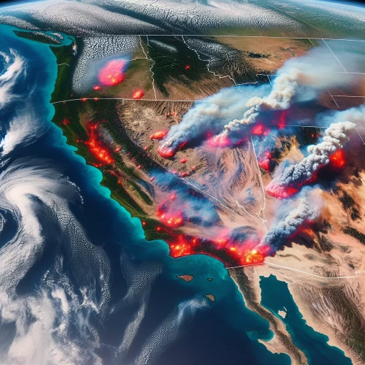 what do the california fires look like from space