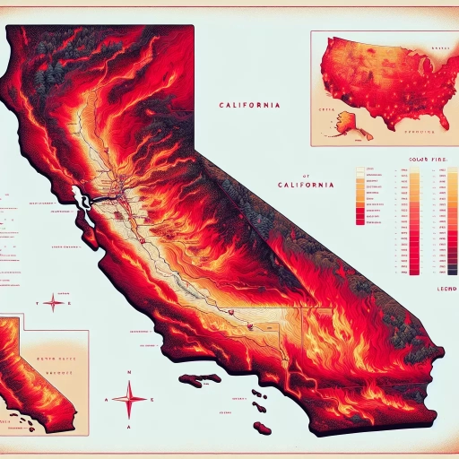 where are california fires burning map