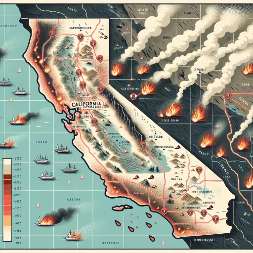 where on the map are the california fires